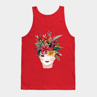 Flower head one eye Tank Top